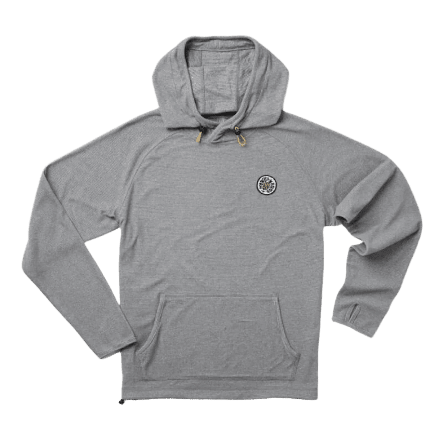 Howler Bros 01. MENS APPAREL - MENS HOODIES|SWEATERS - MENS PO HOODY Men's Palo Duro Grid Fleece Hoodie DEEP GREY HEATHER