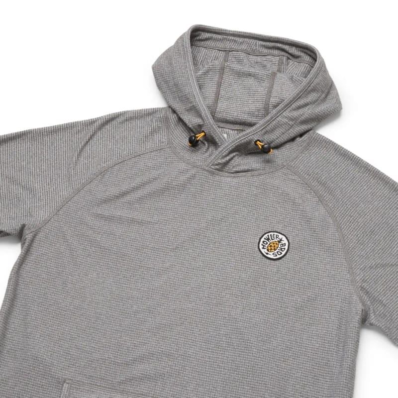 Howler Bros 01. MENS APPAREL - MENS HOODIES|SWEATERS - MENS PO HOODY Men's Palo Duro Grid Fleece Hoodie DEEP GREY HEATHER