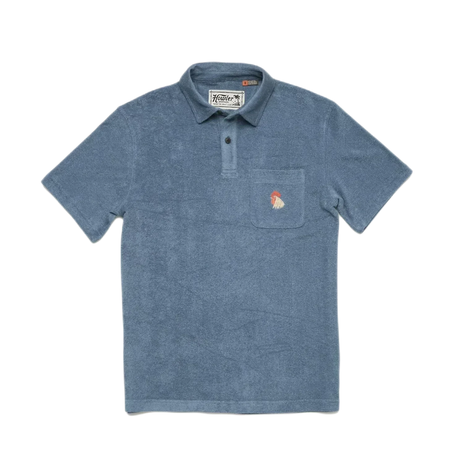 Howler Bros 01. MENS APPAREL - MENS SS SHIRTS - MENS SS POLO Men's Plusherman Terry Polo BLUE MIRAGE