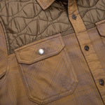 Howler Bros 01. MENS APPAREL - MENS LS SHIRTS - MENS LS BUTTON UP Men's Quintana Quilted Flannel BIG BARRETT PLAID | SWAMP