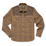 Howler Bros 01. MENS APPAREL - MENS LS SHIRTS - MENS LS BUTTON UP Men's Quintana Quilted Flannel BIG BARRETT PLAID | SWAMP