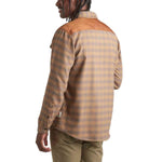 Howler Bros 01. MENS APPAREL - MENS LS SHIRTS - MENS LS BUTTON UP Men's Quintana Quilted Flannel CODY CHECK | TANNIN