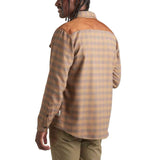 Howler Bros 01. MENS APPAREL - MENS LS SHIRTS - MENS LS BUTTON UP Men's Quintana Quilted Flannel CODY CHECK | TANNIN