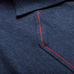 Howler Bros 01. MENS APPAREL - MENS SS SHIRTS - MENS SS POLO Men's Ranchero Polo INDIGO HEATHER