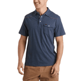 Howler Bros 01. MENS APPAREL - MENS SS SHIRTS - MENS SS POLO Men's Ranchero Polo INDIGO HEATHER