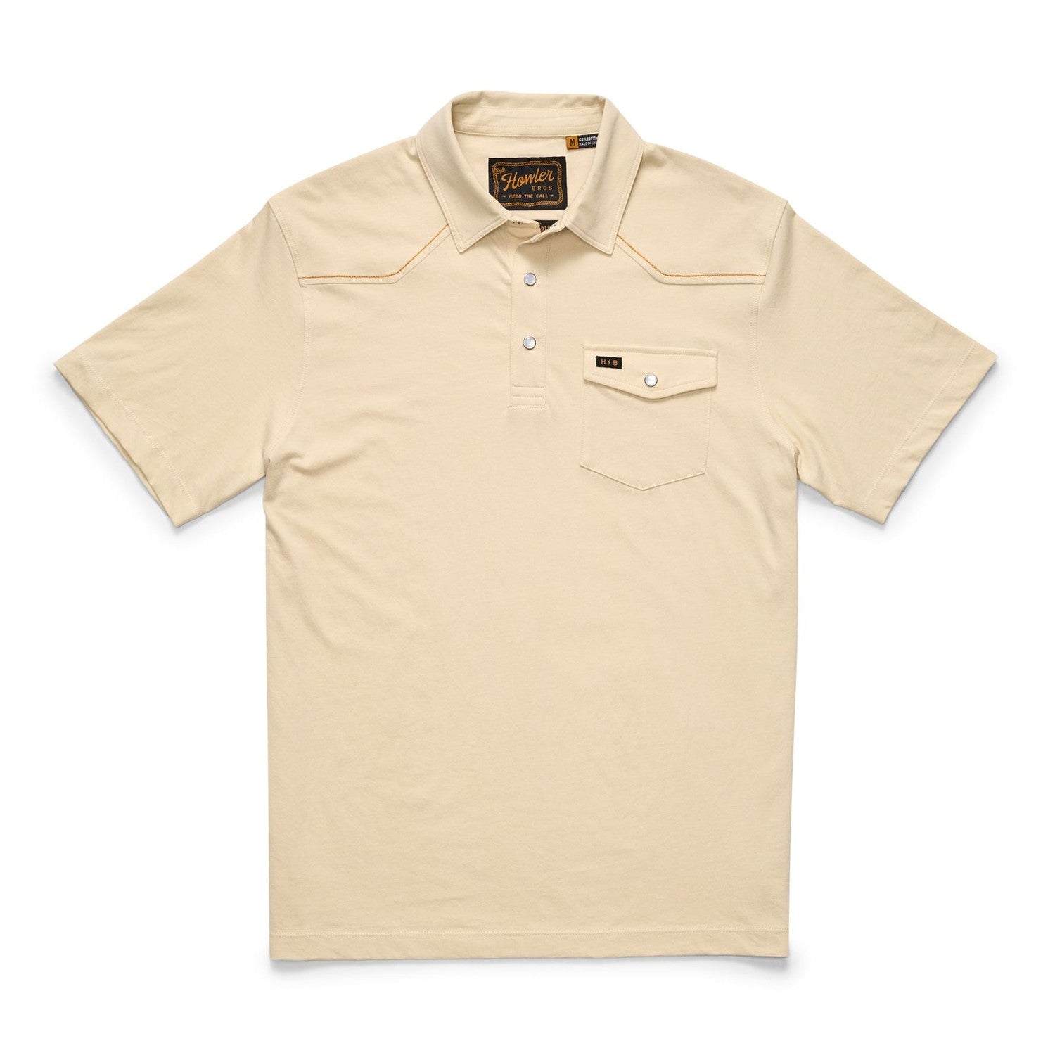 Howler Bros 01. MENS APPAREL - MENS SS SHIRTS - MENS SS POLO Men's Ranchero Polo SAND