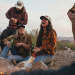 Howler Bros 01. MENS APPAREL - MENS LS SHIRTS - MENS LS BUTTON UP Men's Sheridan Flannel MITLA MOTIFS | TERRACOTTA