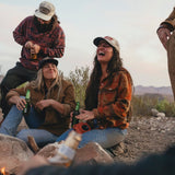 Howler Bros 01. MENS APPAREL - MENS LS SHIRTS - MENS LS BUTTON UP Men's Sheridan Flannel MITLA MOTIFS | TERRACOTTA