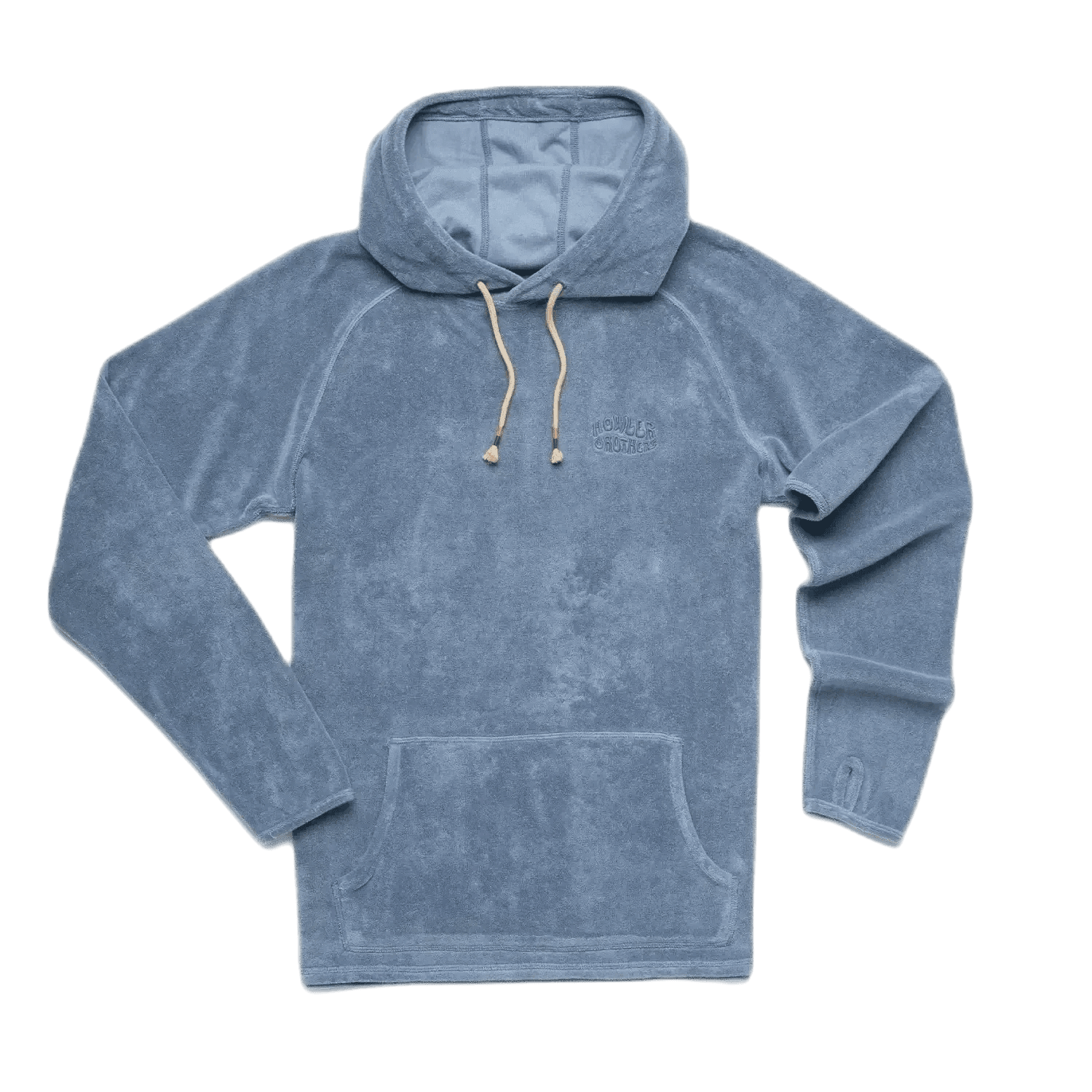 Howler Bros 01. MENS APPAREL - MENS HOODIES|SWEATERS - MENS PO HOODY Men's Terry Cloth Hoodie BLUE MIRAGE