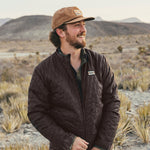 Howler Bros 01. MENS APPAREL - MENS JACKETS - MENS JACKETS INSULATED Men's Voltage Quilted Jacket BARK