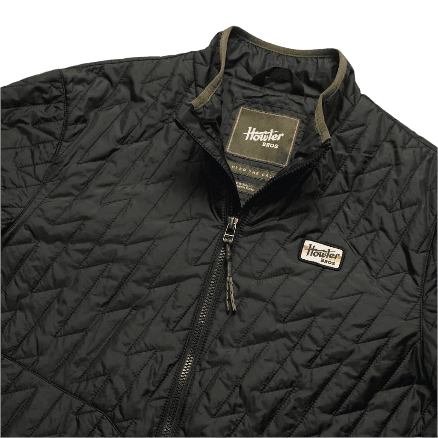 Howler Bros 01. MENS APPAREL - MENS JACKETS - MENS JACKETS INSULATED Men's Voltage Quilted Jacket BLACK