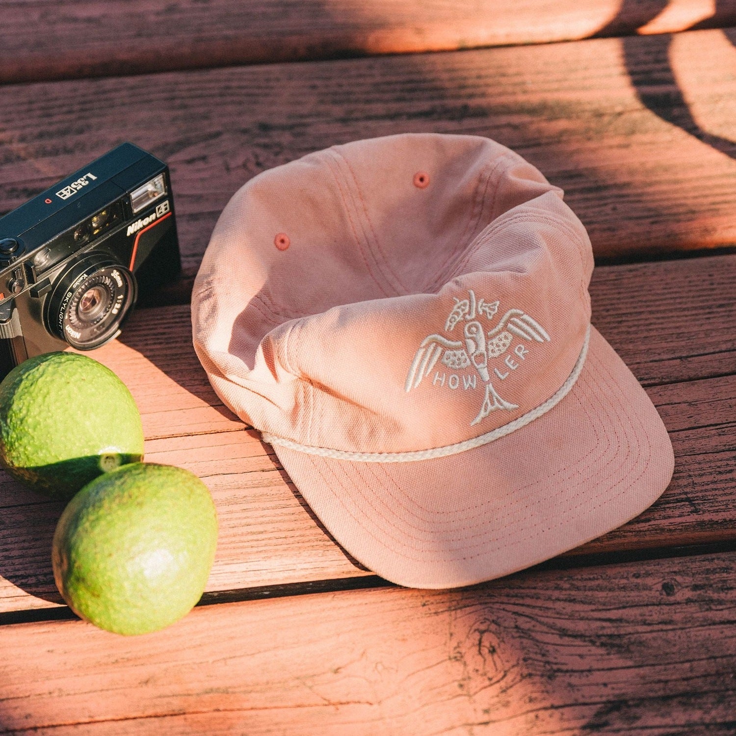 Howler Bros 11. HATS - HATS BILLED - HATS BILLED Unstructured Snapback Hat FRESH CATCH | DUSTY PINK OS