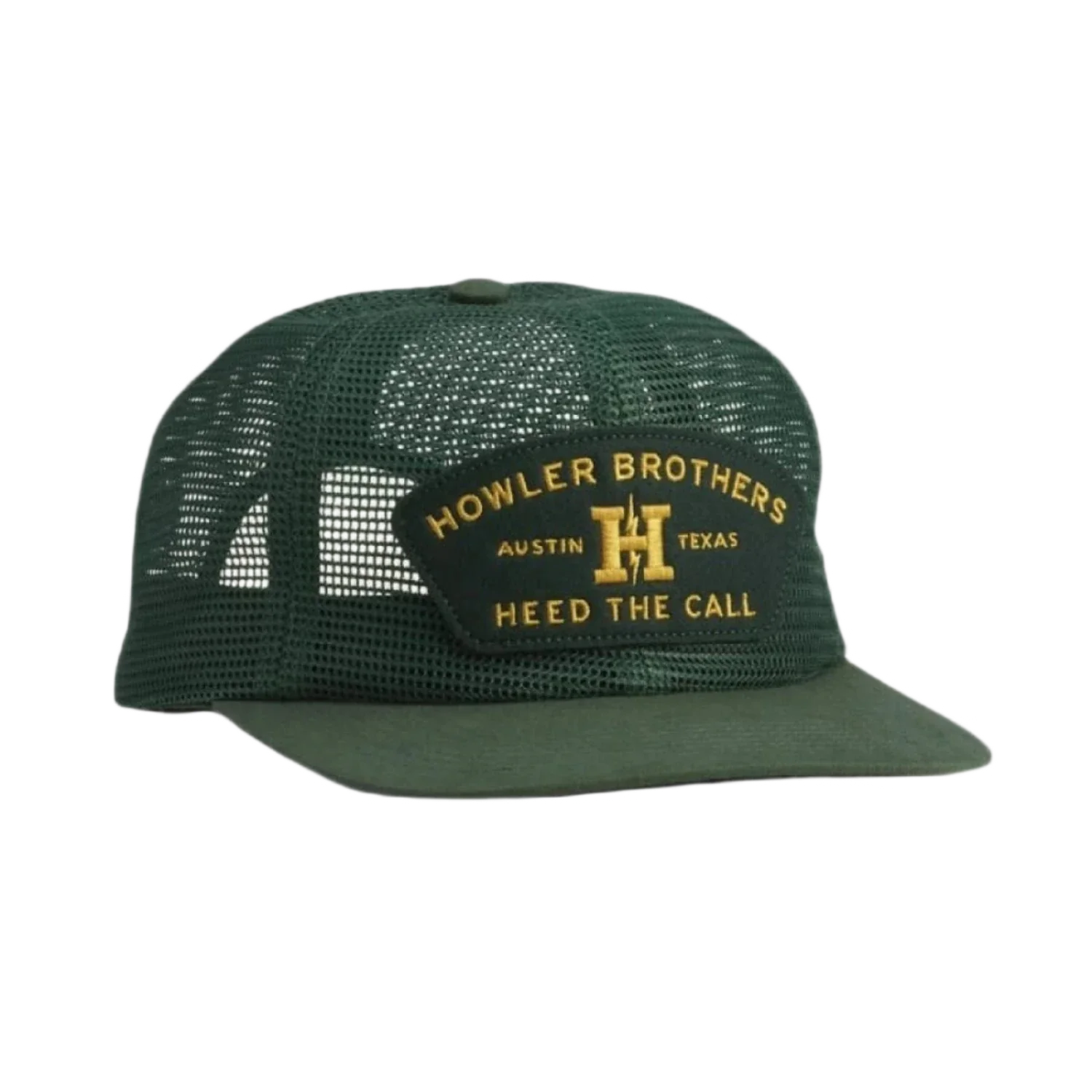 Howler Bros 11. HATS - HATS BILLED - HATS BILLED Unstructured Snapback Hat HOWLER FEEDSTORE | PINE GREEN MESH