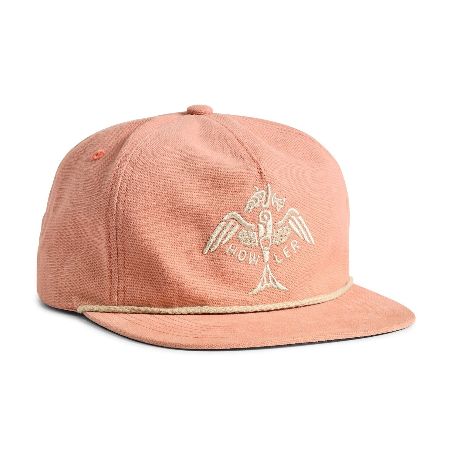 Howler Bros 11. HATS - HATS BILLED - HATS BILLED Unstructured Snapback Hat FRESH CATCH | DUSTY PINK One Size Adjustable