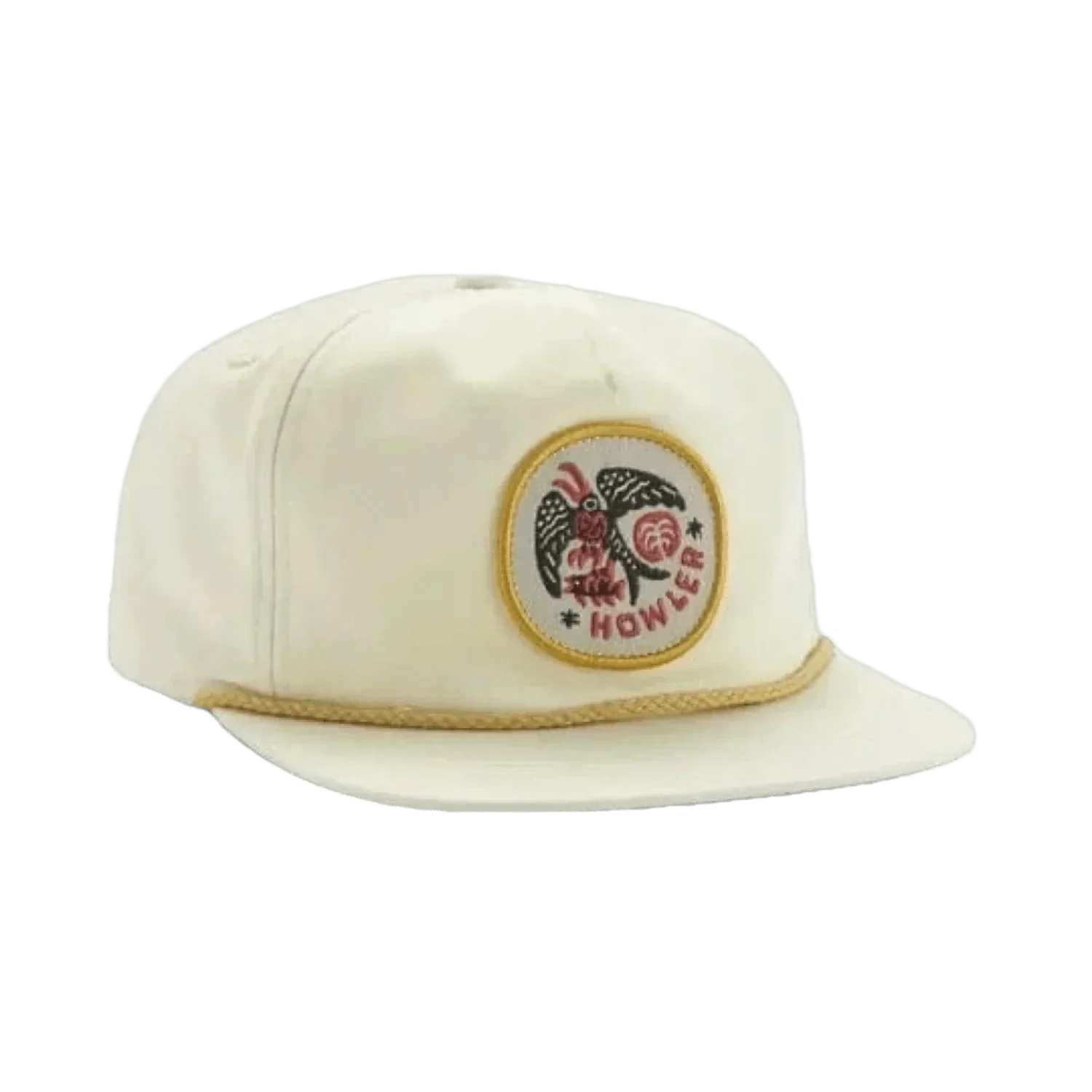 Howler Bros 11. HATS - HATS BILLED - HATS BILLED Unstructured Snapback Hat FRIGATE BADGE | OFF WHITE One Size