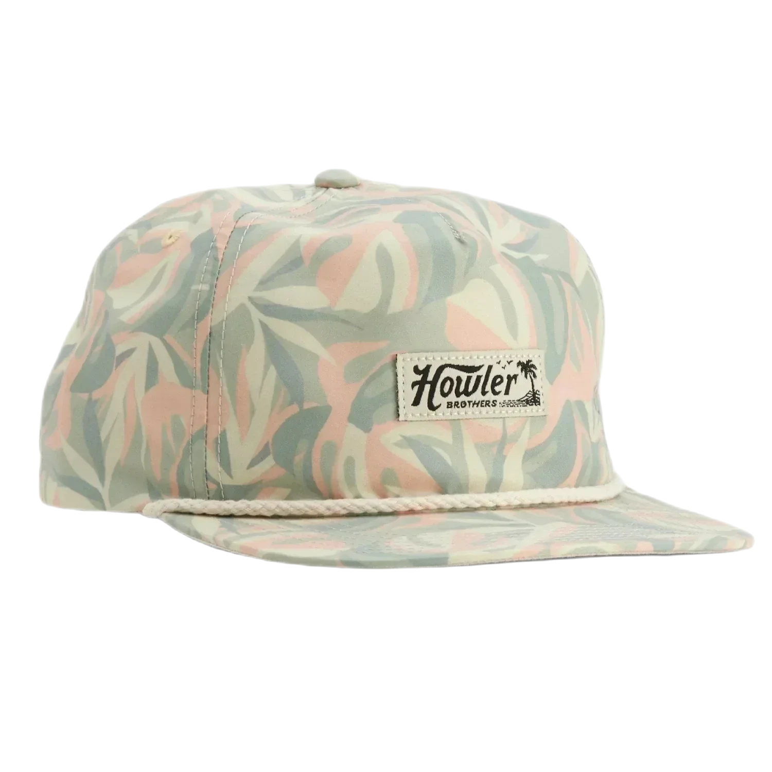 Howler Bros 11. HATS - HATS BILLED - HATS BILLED Unstructured Snapback Hat MONSTERA MASH | SHERBERT OS