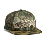 Howler Bros 11. HATS - HATS BILLED - HATS BILLED Unstructured Snapback Hat TROUT BOLT | CAMO OS