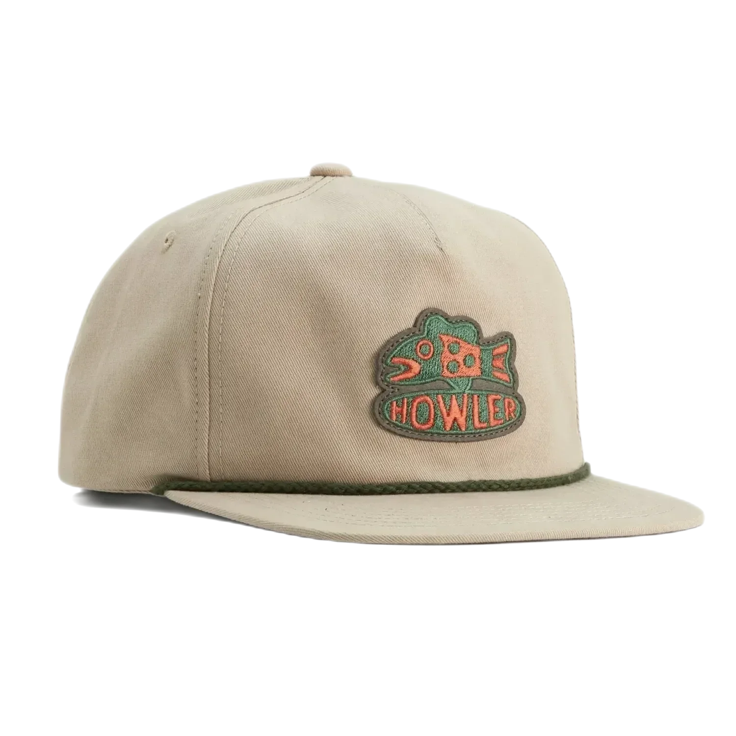 Howler Bros 20. HATS_GLOVES_SCARVES - HATS Unstructured Snapback Hats SOMETHING FISHY | KHAKI OS