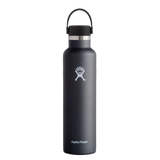 Hydro Flask 08. DRINKWARE - WATER BOTTLES - WATER BOTTLES 24 oz Standard Mouth BLACK