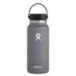 Hydro Flask 08. DRINKWARE - WATER BOTTLES - WATER BOTTLES 32 oz Wide Mouth 2.0 with Flex Cap STONE