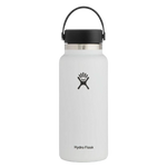 Hydro Flask 08. DRINKWARE - WATER BOTTLES - WATER BOTTLES 32 oz Wide Mouth 2.0 with Flex Cap WHITE