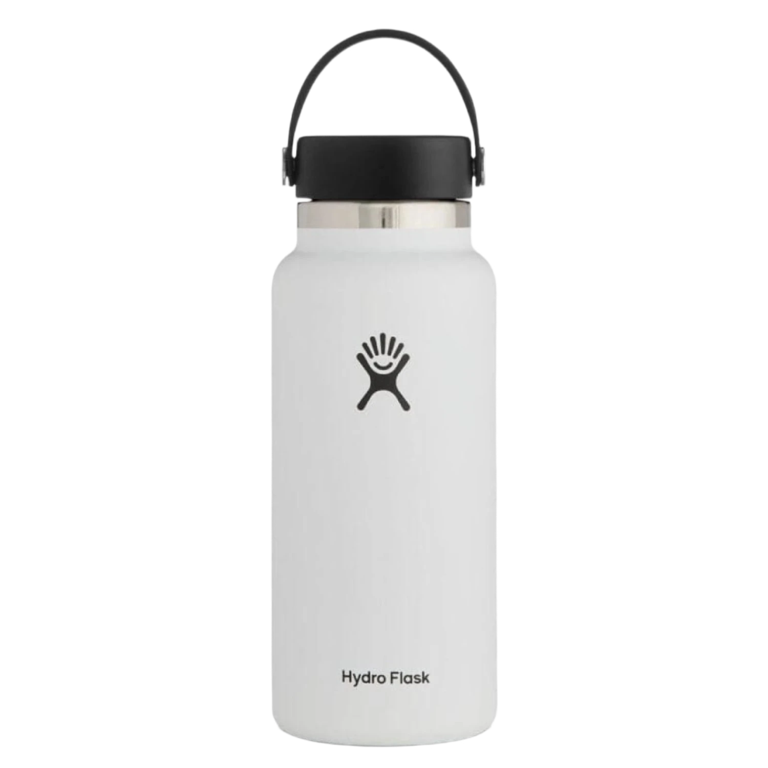 Hydro Flask 08. DRINKWARE - WATER BOTTLES - WATER BOTTLES 32 oz Wide Mouth 2.0 with Flex Cap WHITE