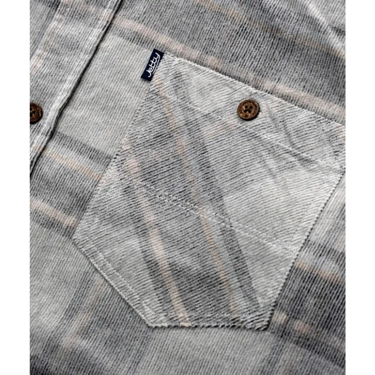 Jetty 01. MENS APPAREL - MENS LS SHIRTS - MENS LS BUTTON UP Men's Shoals Corduroy Shirt GREY