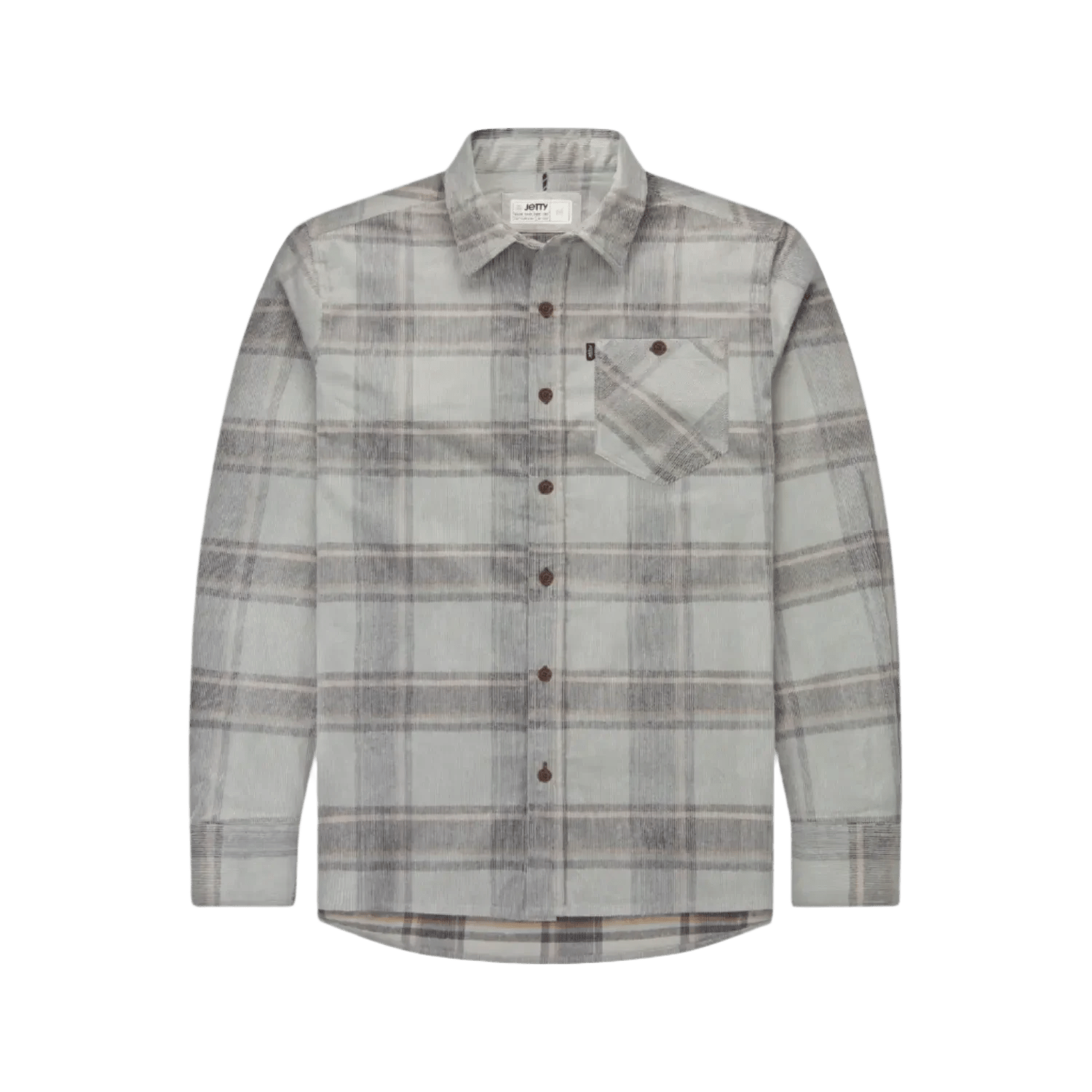 Jetty 01. MENS APPAREL - MENS LS SHIRTS - MENS LS BUTTON UP Men's Shoals Corduroy Shirt GREY