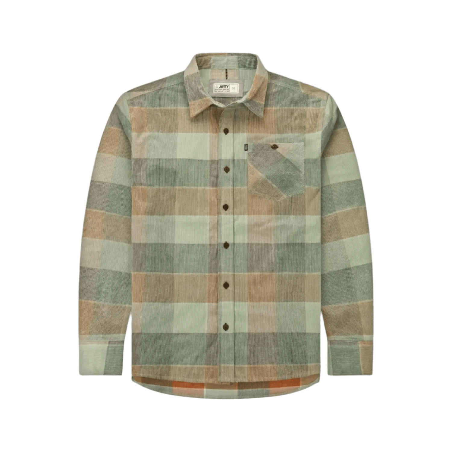 Jetty 01. MENS APPAREL - MENS LS SHIRTS - MENS LS BUTTON UP Men's Shoals Corduroy Shirt RUST