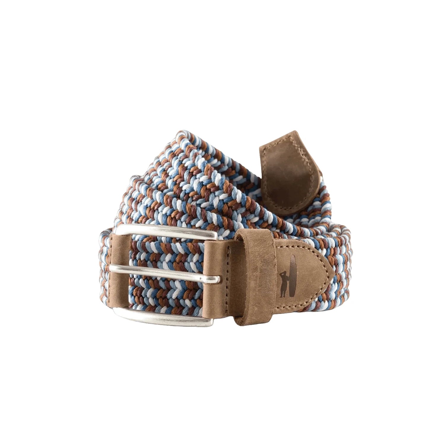 johnnie-O 10. GIFTS|ACCESSORIES - MENS ACCESSORIES - MENS BELTS Cotton Stretch Belt BROWN BLUE