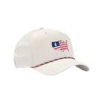 Flagler Logo Rope Hat johnnie-O - WHITE / OS