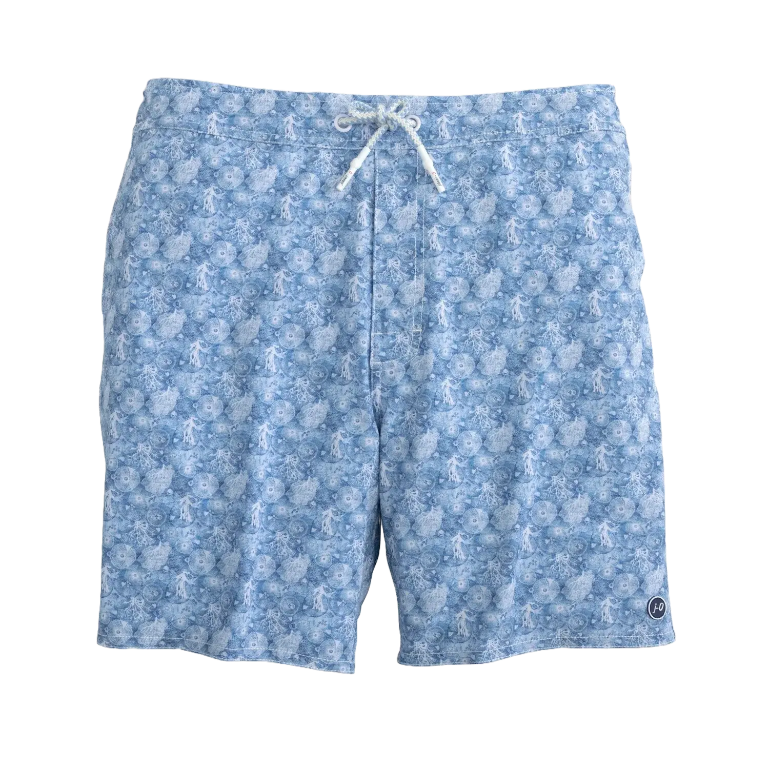 johnnie-O 01. MENS APPAREL - MENS SHORTS - MENS SHORTS SWIM Galley Half Elastic 7" Surf Shorts GULF BLUE