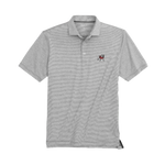 johnnie-O 01. MENS APPAREL - MENS SS SHIRTS - MENS SS POLO Lyndonn UGA Striped Jersey Performance Polo CHARCOAL