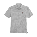 johnnie-O 01. MENS APPAREL - MENS SS SHIRTS - MENS SS POLO Lyndonn UGA Striped Jersey Performance Polo CHARCOAL