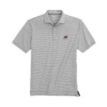 johnnie-O 01. MENS APPAREL - MENS SS SHIRTS - MENS SS POLO Lyndonn UGA Striped Jersey Performance Polo CHARCOAL