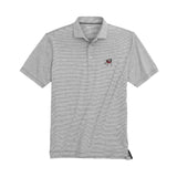 johnnie-O 01. MENS APPAREL - MENS SS SHIRTS - MENS SS POLO Lyndonn UGA Striped Jersey Performance Polo CHARCOAL