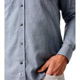 johnnie-O 01. MENS APPAREL - MENS LS SHIRTS - MENS LS BUTTON UP Men's Alpond Hangin' Out Cotton Button-Up Shirt CHAMBRAY