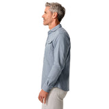 johnnie-O 01. MENS APPAREL - MENS LS SHIRTS - MENS LS BUTTON UP Men's Alpond Hangin' Out Cotton Button-Up Shirt CHAMBRAY