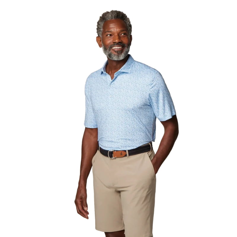 johnnie-O 01. MENS APPAREL - MENS SS SHIRTS - MENS SS POLO Men's Alston Performance Polo MALIBLU