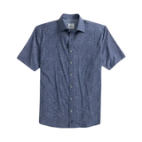 johnnie-O 01. MENS APPAREL - MENS SS SHIRTS - MENS SS BUTTON UP Men's Avin Jersey Knit Button Up Shirt LAKE