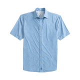 johnnie-O 01. MENS APPAREL - MENS SS SHIRTS - MENS SS BUTTON UP Men's Avin Jersey Knit Button Up Shirt MALIBLU