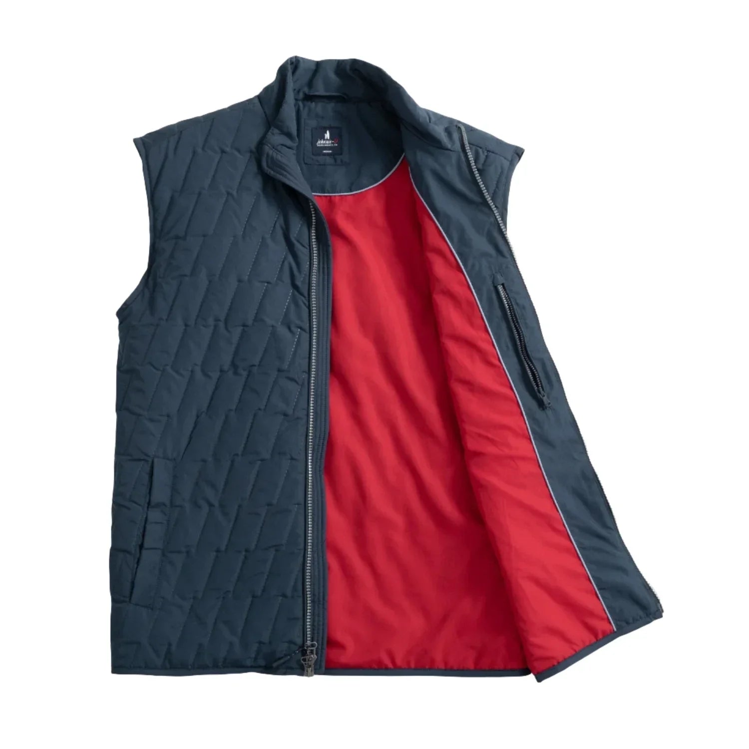 johnnie-O 01. MENS APPAREL - MENS VEST - MENS VEST CASUAL Men's Belfry Quilted Puffer Vest SPACE