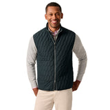 johnnie-O 01. MENS APPAREL - MENS VEST - MENS VEST CASUAL Men's Belfry Quilted Puffer Vest BLACK