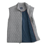 johnnie-O 01. MENS APPAREL - MENS VEST - MENS VEST CASUAL Men's Belfry Quilted Puffer Vest CONCRETE