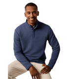 johnnie-O 01. MENS APPAREL - MENS HOODIES|SWEATERS - MENS PO Q ZIP Men's Benjy Heathered Henley Pullover NAVY