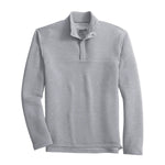 johnnie-O 01. MENS APPAREL - MENS HOODIES|SWEATERS - MENS PO Q ZIP Men's Benjy Heathered Henley Pullover SEAL