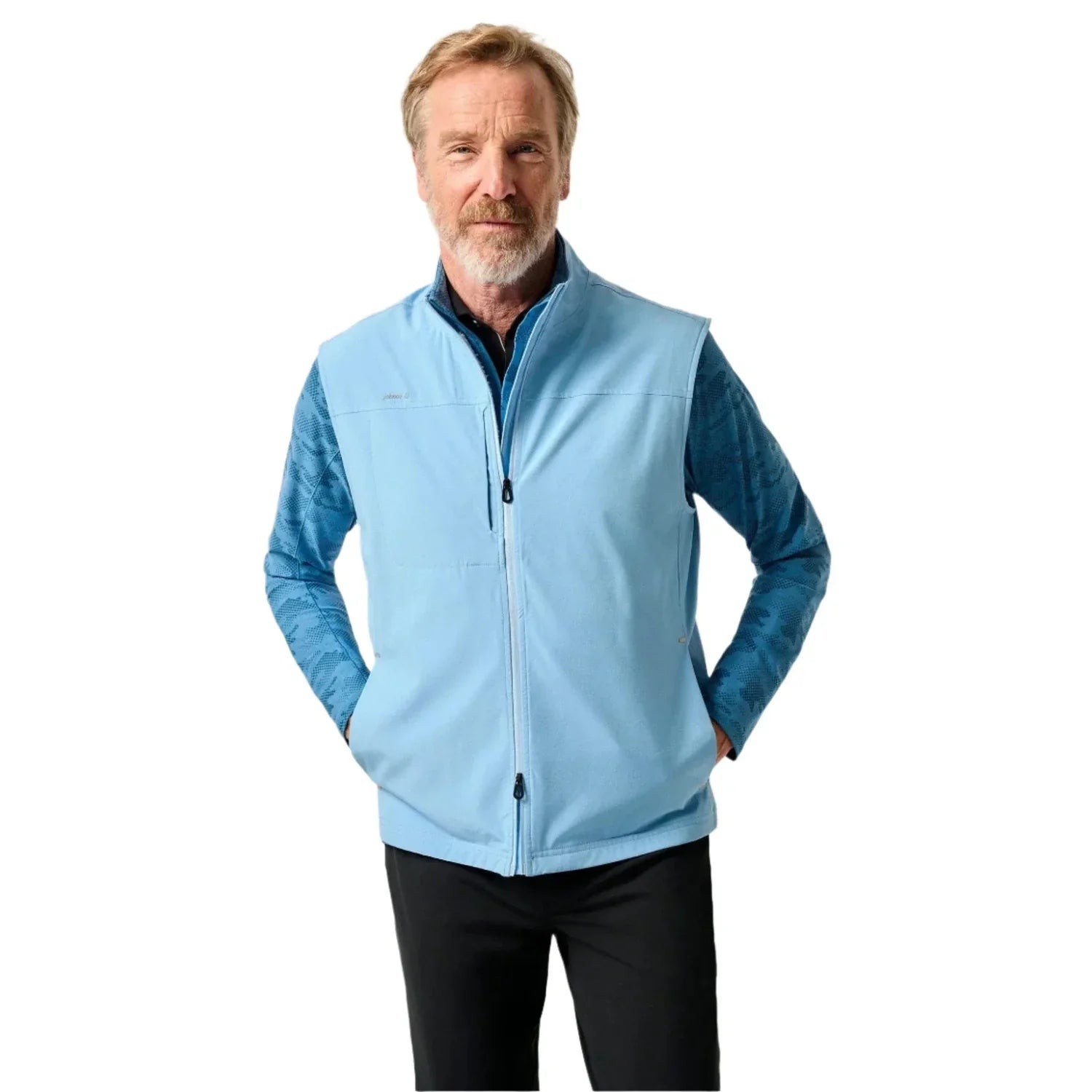 johnnie-O 01. MENS APPAREL - MENS VEST - MENS VEST FLEECE Men's Big Sur MALIBLU