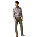 johnnie-O 01. MENS APPAREL - MENS PANTS - MENS PANTS CASUAL Men's Carmel Sateen 5-Pocket Pants AGAVE GREEN