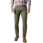 johnnie-O 01. MENS APPAREL - MENS PANTS - MENS PANTS CASUAL Men's Carmel Sateen 5-Pocket Pants AGAVE GREEN