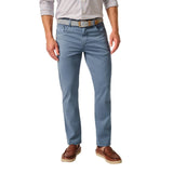 johnnie-O 01. MENS APPAREL - MENS PANTS - MENS PANTS CASUAL Men's Carmel Sateen 5-Pocket Pants BLUE HORIZON